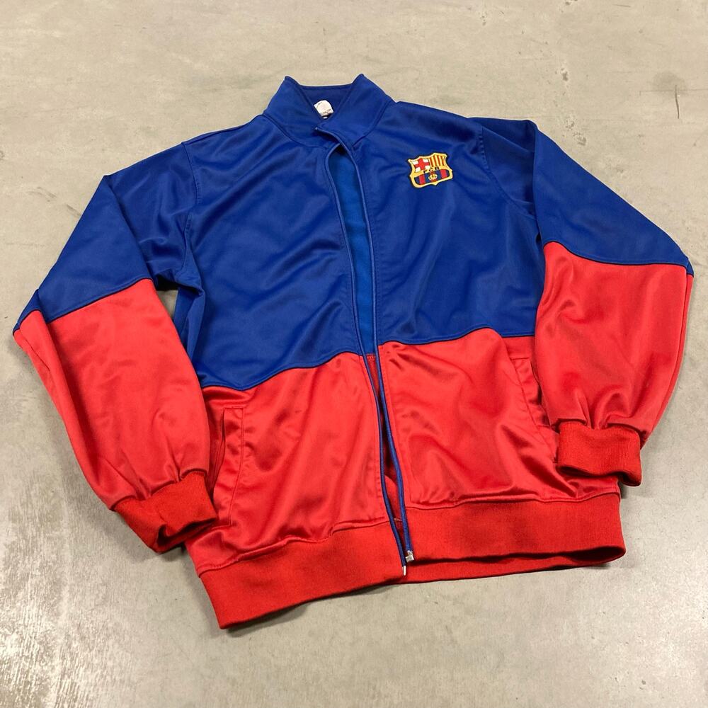 vintage y2k FC Barcelona track jacket